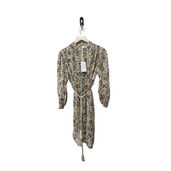 Ulla Johnson Agadir‎ Floral Batiste Belted Coverup Midi Dress Size Small - Picture 5 of 7